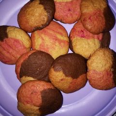 A picture of Tricolor cookies(neopolitan).