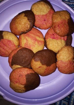 A picture of Tricolor cookies(neopolitan).