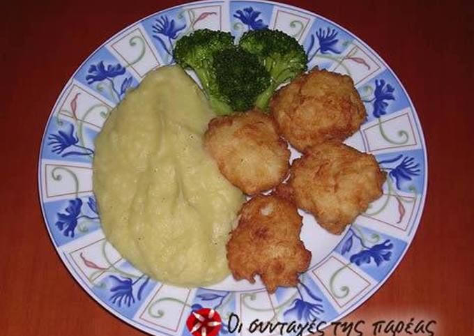 Cod fish in batter