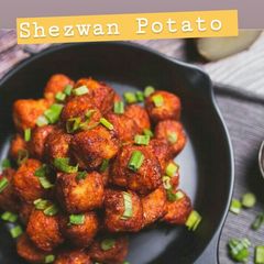 A picture of Shezwan potato.