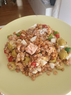 Una foto de Ensalada de lentejas