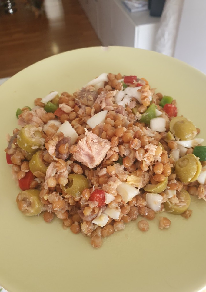 Una foto de Ensalada de lentejas