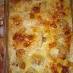 Una foto de Coliflor en salsa bechamel gratinado
