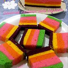 รูปของ Steamed rainbow cake Ny.Liem