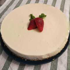 Una foto de Tarta de limón sin horno