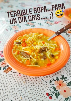 Una foto de Sopa de verduras