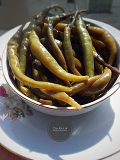عکسی از دستور ترشی فلفل سبز