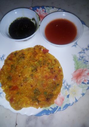 आटे का पौष्टिक चीला (Aate ka paushtik cheela recipe in Hindi) रेसिपी मुख्य फोटो