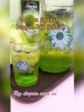 Melon squash dengan biji selasih