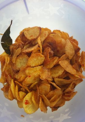 Foto resep Kripik kentang pedas manis