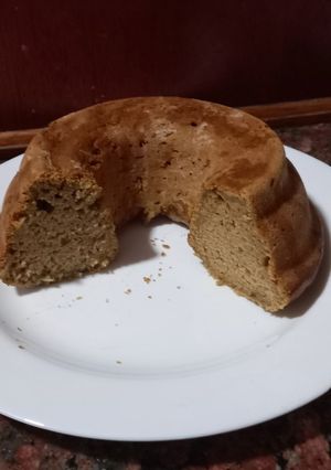 Una foto de Budín de pera y banana