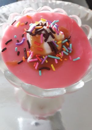 صورة لوصفة مهلبية بطعم الكرز 😍