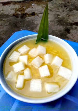 Hình của món Chè đậu xanh củ năng.
