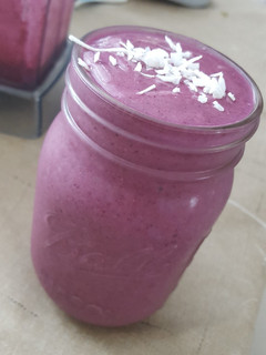 A picture of Vegan Power PBJ Smoothie.