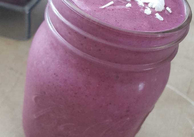 Simple Way to Make Favorite Vegan Power PBJ Smoothie