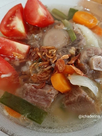 Langkah Mudah untuk Menyiapkan Resep Sop buntut daging sapi Anti Ribet, Mantap Sekali