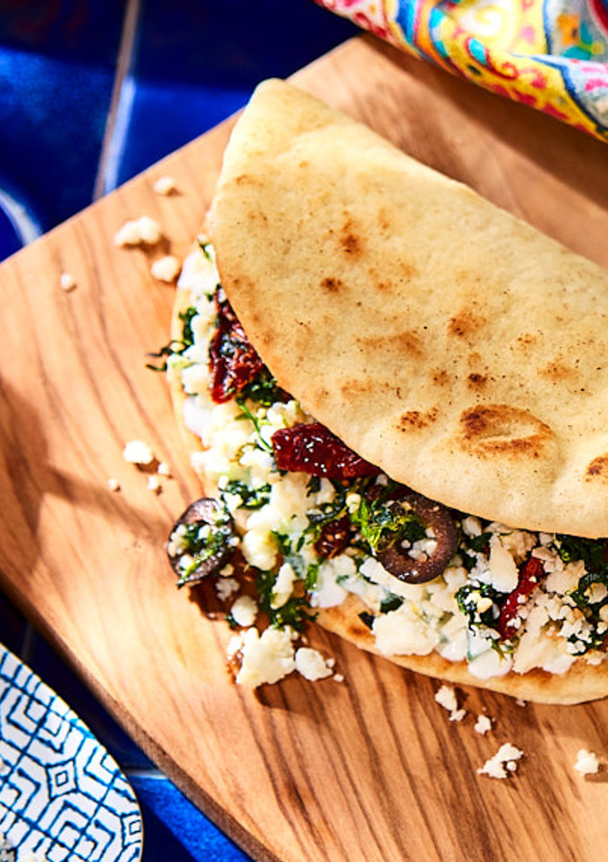 Una foto de Pitas con Relleno de Espinacas
