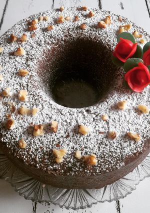 Foto di Ciambella noci e caffè cotta al vapore