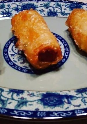 Une photo de Nems au porc