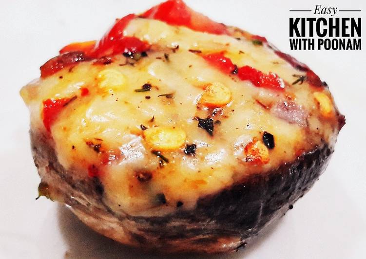 How to Make 3 Easy of Cheese Stuffed Chilli Mushrooms