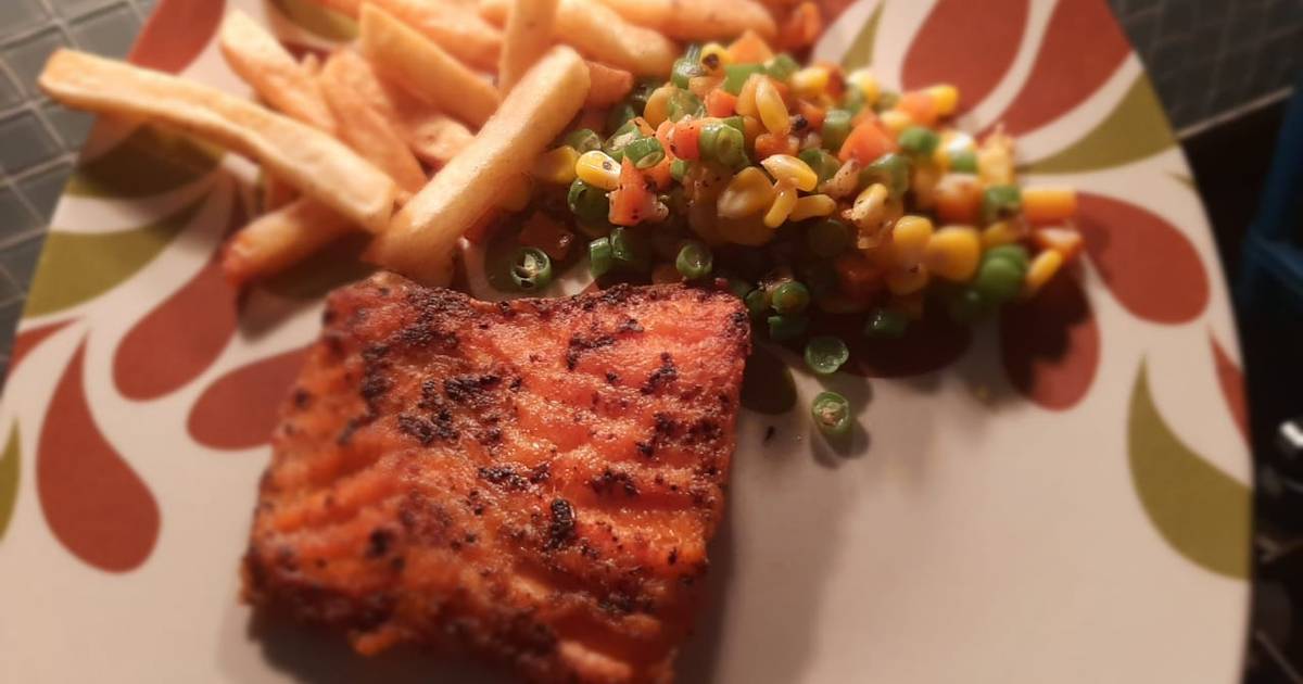 Resep Salmon Steak Black Pepper Oleh Fa Recipe Cookpad