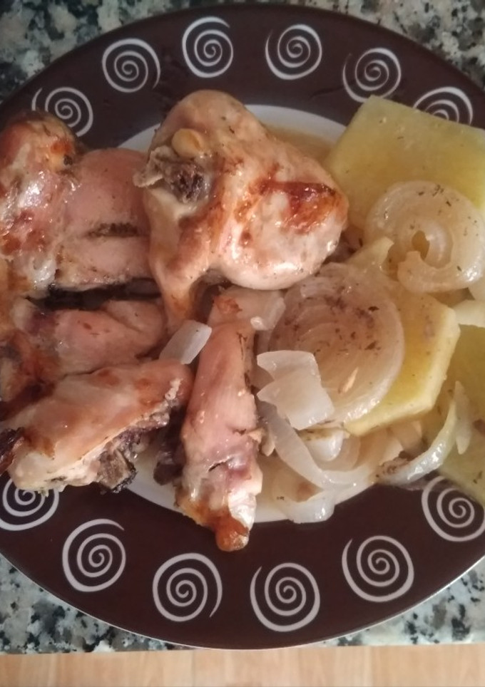 Una foto de Pollo al limón al horno