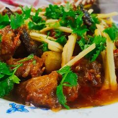 A picture of Khara Masala Lamb.