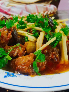 A picture of Khara Masala Lamb.