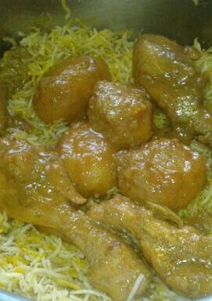 A picture of #Chicken biriyani.