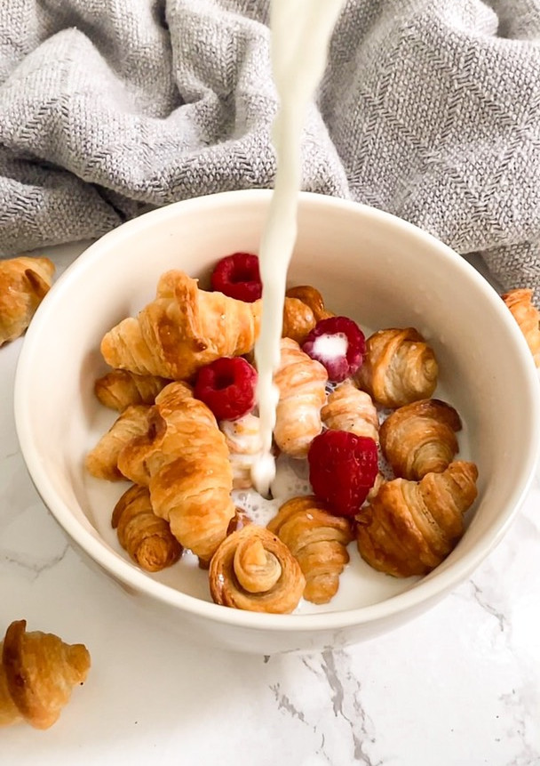 Una foto de Mini croissants cereal 🥐