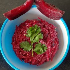 Beetroot salad Cachumber A picture of Beetroot salad Cachumber.