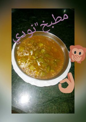 صورة لوصفة الباميه بصلصه 😊ع طريقتي
