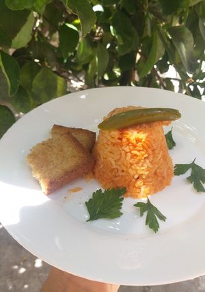 Una foto de Arroz rojo