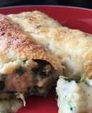 Panqueques de Pollo y espinacas a la crema