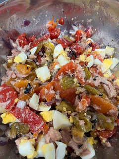 Una foto de Ensalada de pimientos asados