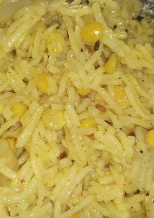 A picture of Masala chana daal rice.