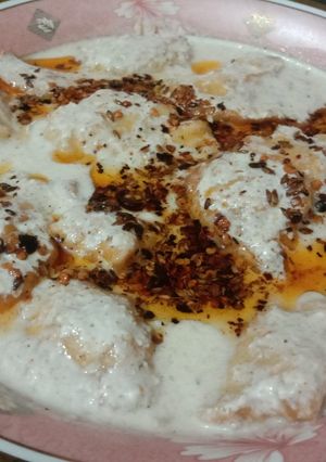 A picture of Street style Sweet Dahi Baray ☘️🌺☘️.