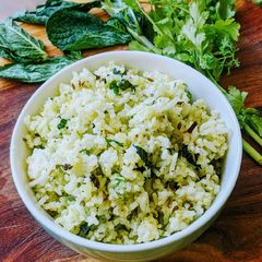 A picture of Pudina Rice.