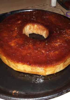Una foto de Budín de pan❤