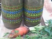 A picture of carrot cucumber smoothie