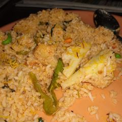 A picture of Cauliflower methi rice.