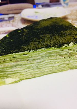 Hình của món Bánh Crepe Matcha.