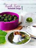 Kuih Koci Keledek Ungu leleh