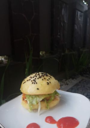 Foto resep Burger kukus ikan crispy
