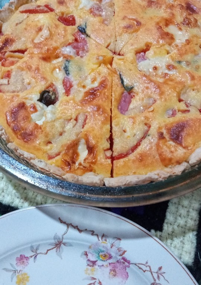 Una foto de Tarta con masa sin tacc. Caprese