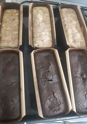 Una foto de Torta de chocolate y vainilla