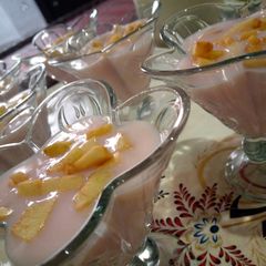 A picture of Fruit custard recipe.