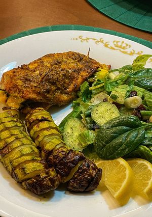 عکسی از دستور شام رژیمی و گریل شده🤤