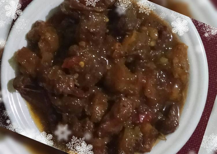 Langkah Mudah untuk Menyiapkan Kerecek daging sapi sereh lengkuas yang Bisa Manjain Lidah