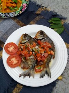 Foto resep Bawal goreng sambal matah